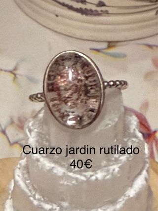 Anillos minerales naturales Plata 925 ajusajustabl