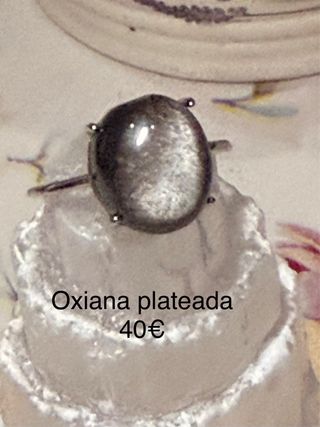 Anillos minerales naturales Plata 925 ajusajustabl