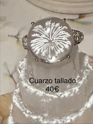 Anillos minerales naturales Plata 925 ajusajustabl