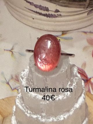 Anillos minerales naturales Plata 925 ajusajustabl