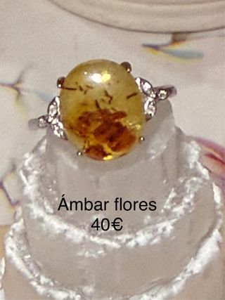 Anillos minerales naturales Plata 925 ajusajustabl
