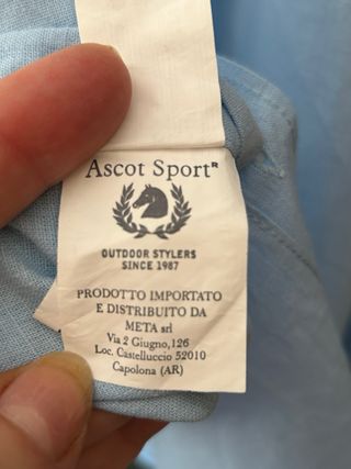 Camicia Lino e Cotone Azzurra Taglia XXXL