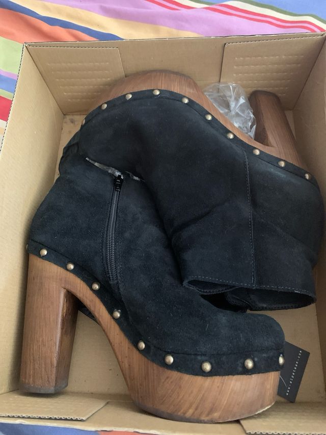 Botines Alpe plataforma ante negro