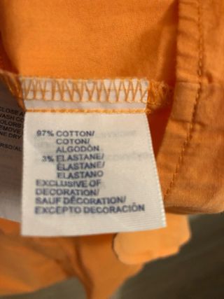 Camisa Tommy Hilfiger Naranja Talla 8 (S/M)