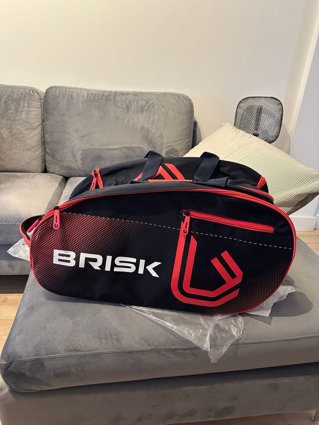 Mochila pádel Brisk negra y roja