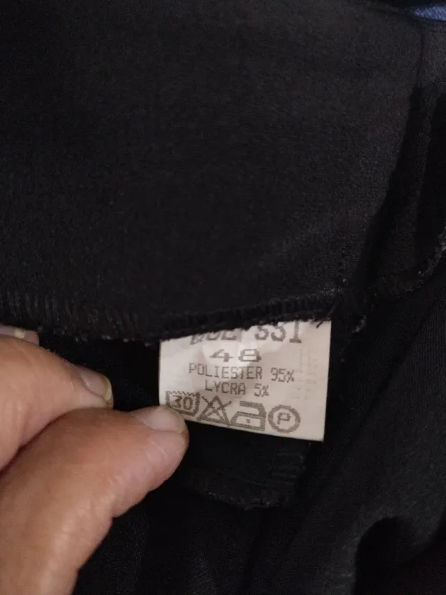 Pantalón recto vestir negro