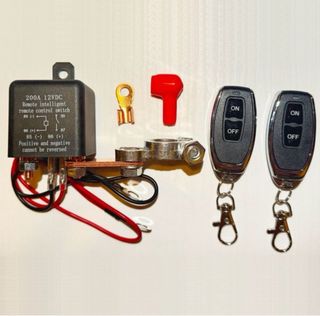 Interruptor Batería Coche 200A 12VDC Mando