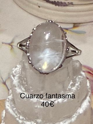 Anillos Plata 925 minerales naturales ajustable
