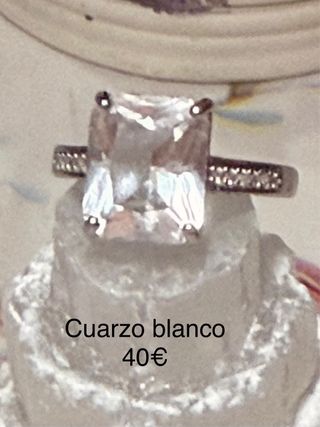 Anillos Plata 925 minerales naturales ajustable