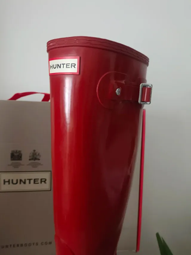 Botas de agua Hunter altas rojas