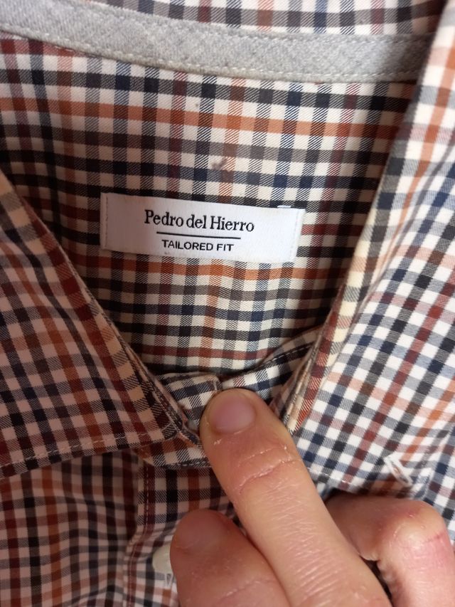 Camisa Pedro del Hierro cuadros tailored fit