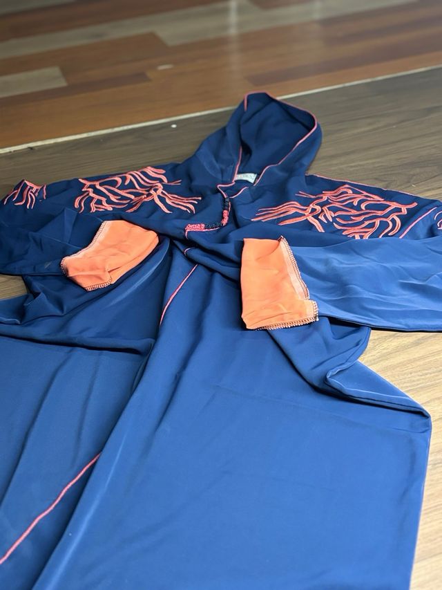 Jellaba larga mujer bordada