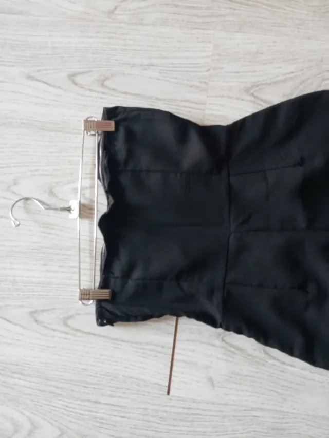 Mono negro strapless talla S