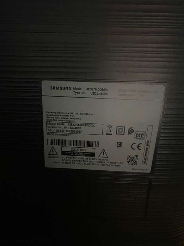 Televisor Samsung 32 Negro