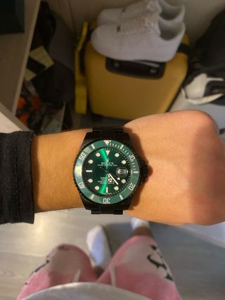 Reloj Rolex Submariner Negro y Verde