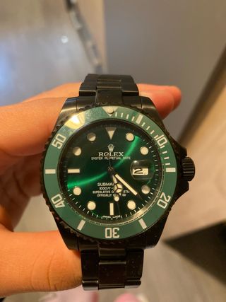Reloj Rolex Submariner Negro y Verde