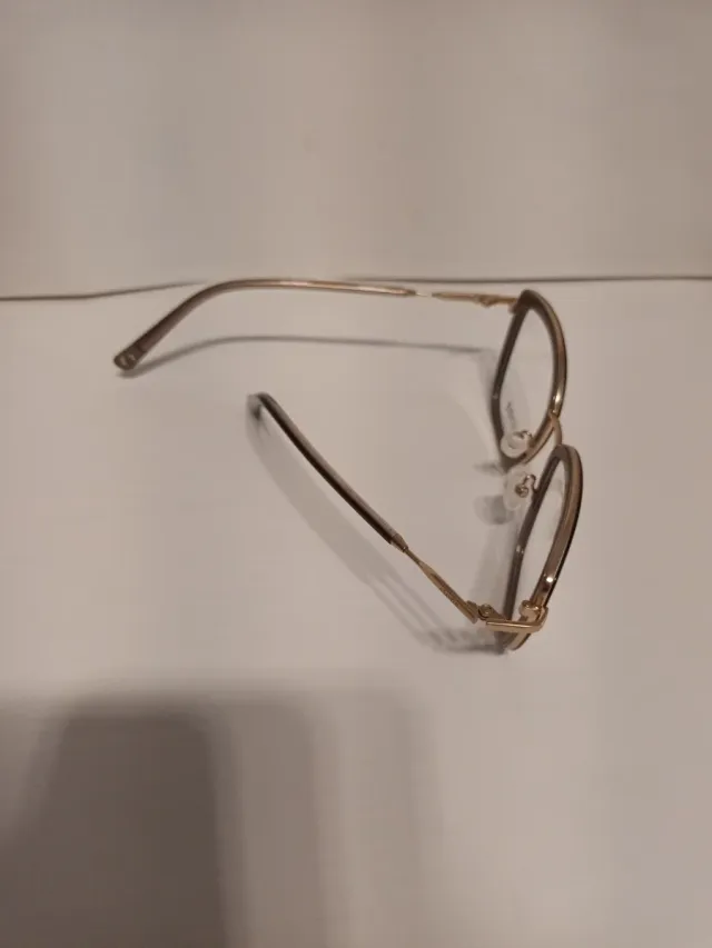 Montura gafas Cione mujer dorada y marrón