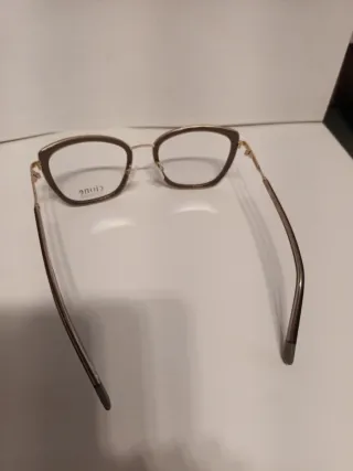 Montura gafas Cione mujer dorada y marrón