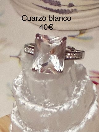 Anillos Plata 925 minerales naturales Ajustables