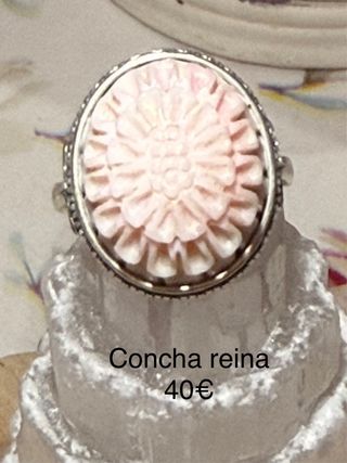 Anillos Plata 925 minerales naturales Ajustables