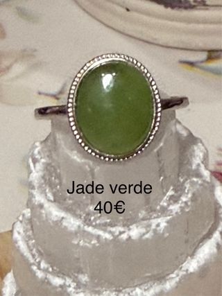 Anillos Plata 925 minerales naturales Ajustables