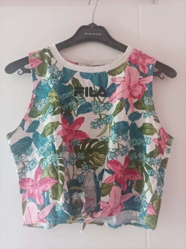 Top corto Fila floral