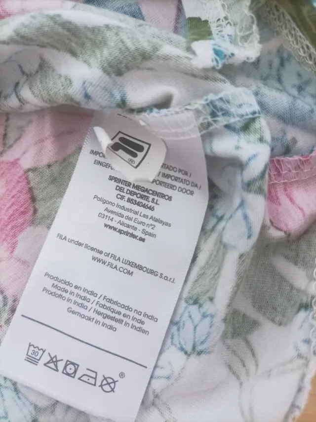 Top corto Fila floral