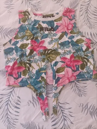Top corto Fila floral