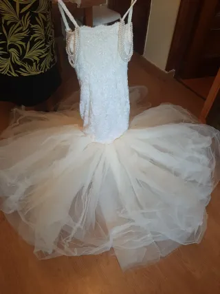 Vestido de Novia Sirena Tul Perlas