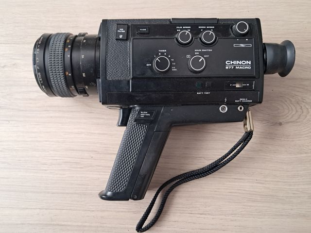 Cámara Super 8 Chinon 877. Funcionando. Años 70.