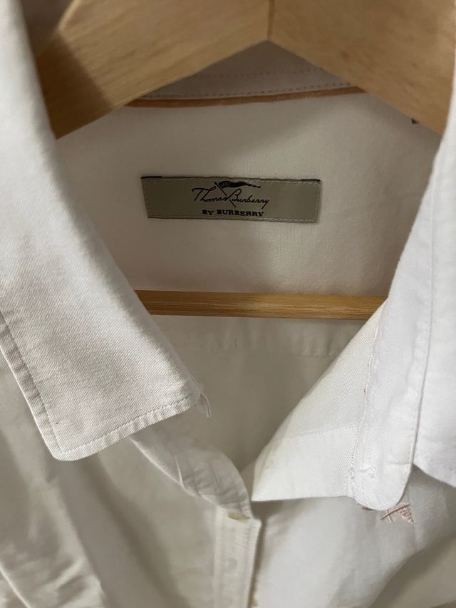 Camisa Thomas Burberry Blanca Mujer talla L