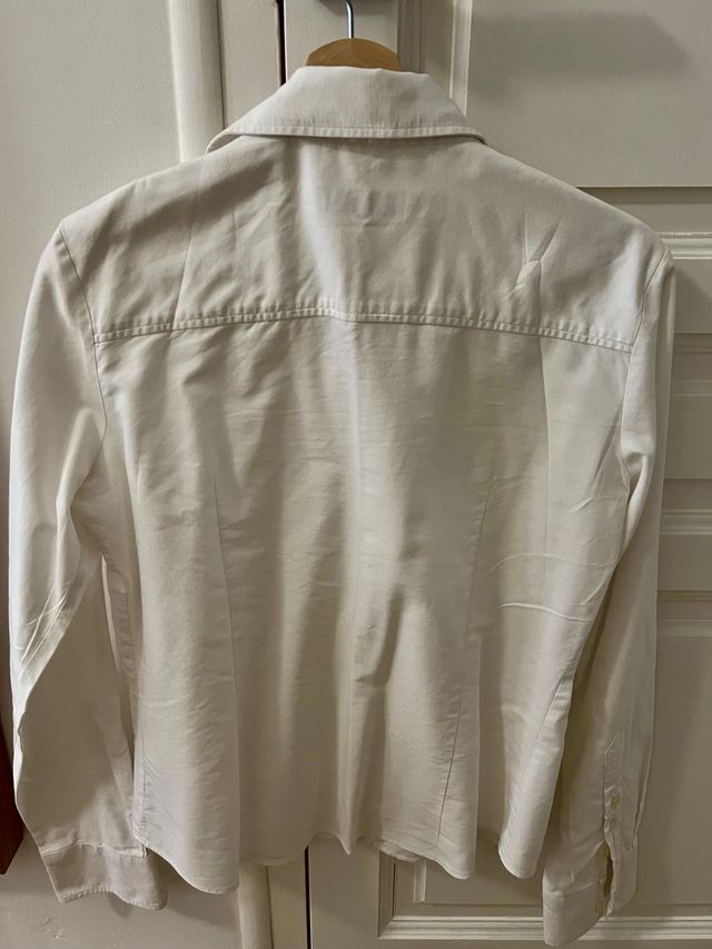 Camisa Thomas Burberry Blanca Mujer talla L