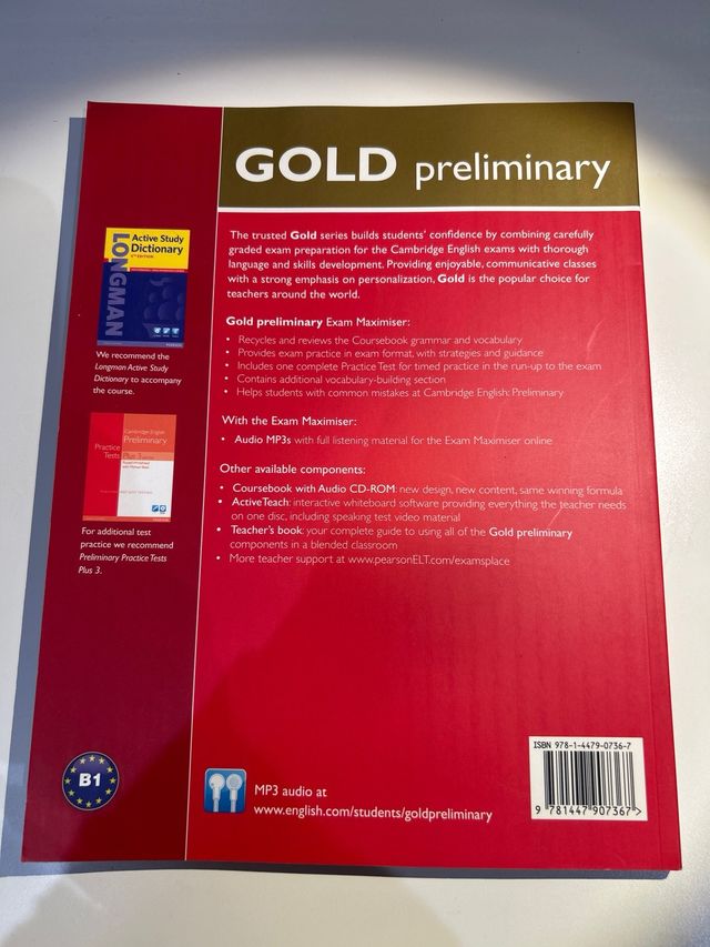 GOLD PRELIMINARY MAXIMISER WITH KEY