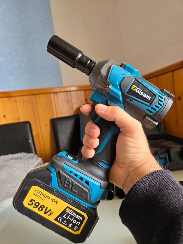 1200n.m llave de Impacto inalámbrica con maletín