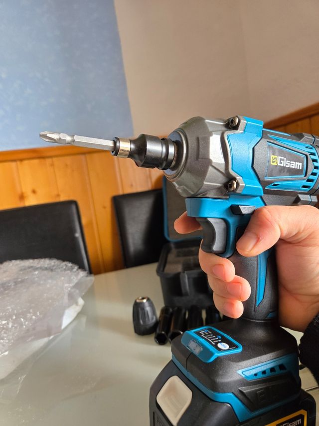 1200n.m llave de Impacto inalámbrica con maletín