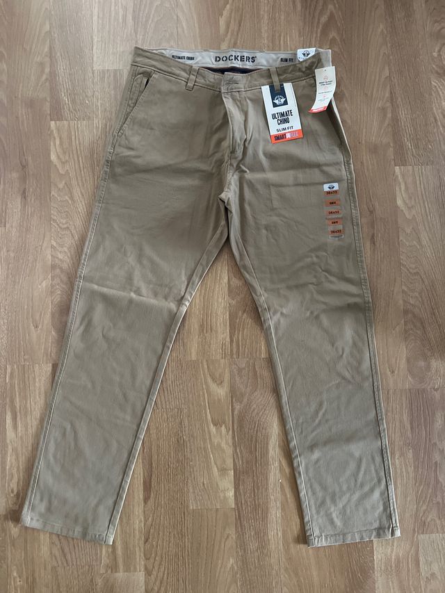 Pantalón Chino Dockers Slim Fit marrón nuevo
