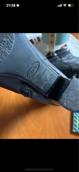 Botines negros de piel