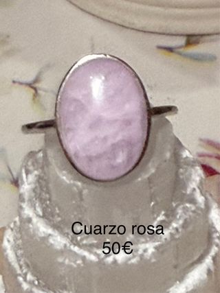Anillos Plata 925 minerales naturales Ajustables