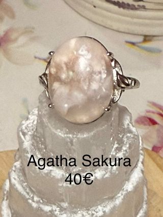 Anillos Plata 925 minerales naturales Ajustables