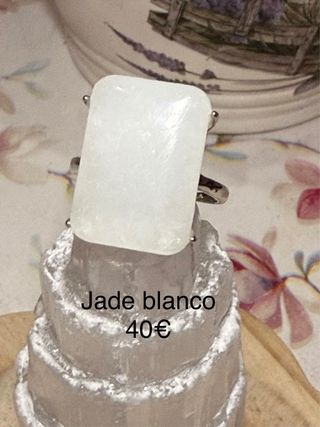 Anillos Plata 925 minerales naturales Ajustables