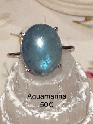 Anillos Plata 925 minerales naturales Ajustables