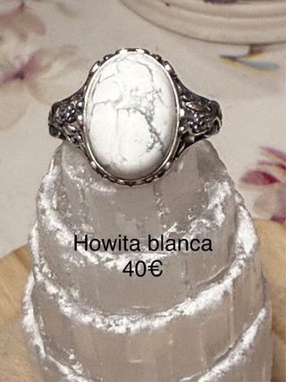 Anillos Plata 925 minerales naturales Ajustables