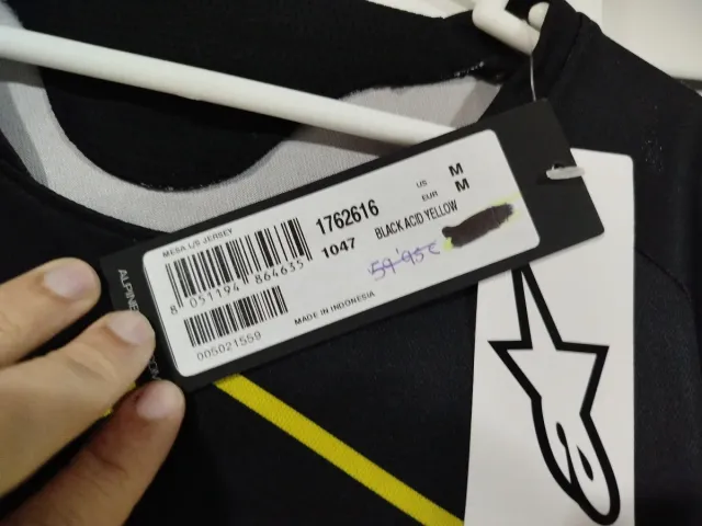 Camiseta Alpinestars Enduro Negra/Amarilla Talla M