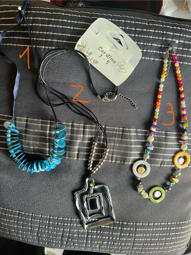 Collane Cordina J.S. blu e multicolor