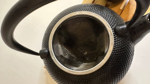 Juego Té Oriental Negro Mate + Base Bambú