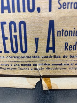 Cartel Toros Valencia 19 Julio 1970