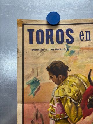 Cartel Toros Valencia 19 Julio 1970