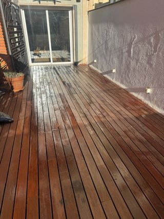 Tarima madera tropical IPE exterior terraza. 36m2