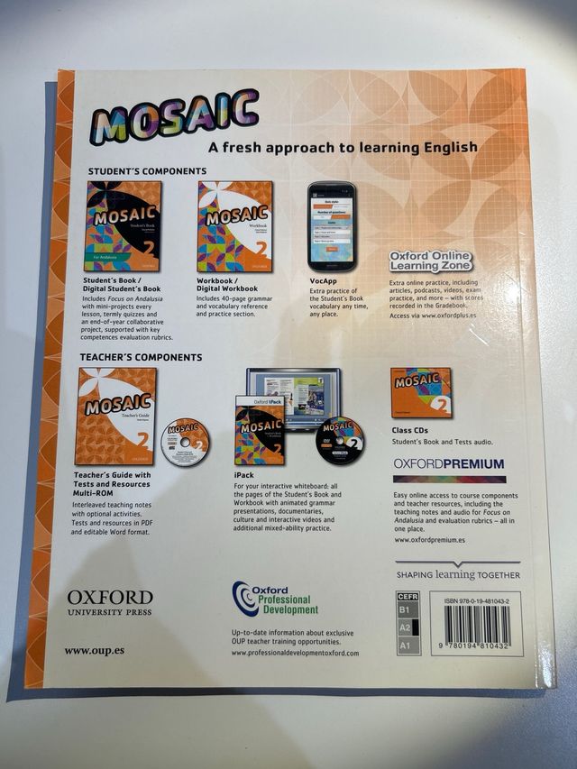 Mosaic 2. Student's Book Andalucía