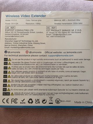 Transmisor HDMI y 2 Receptores